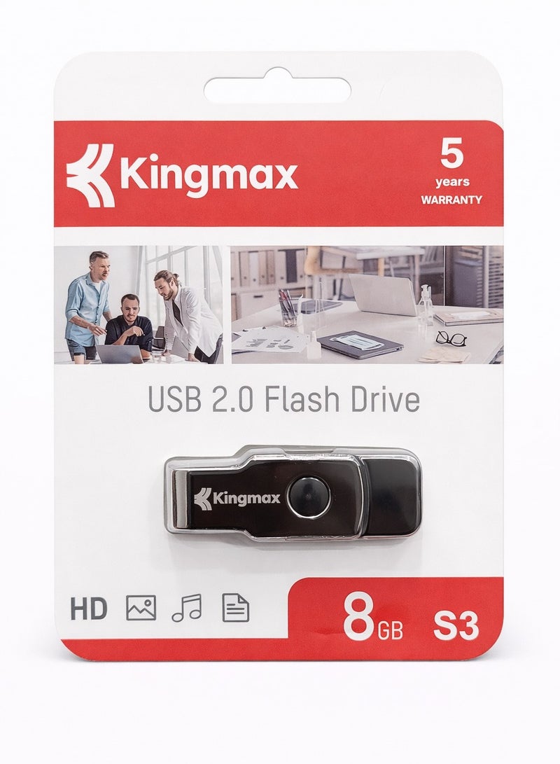 S3 Rotary USB 2.0 Flash Drive - 8 GB